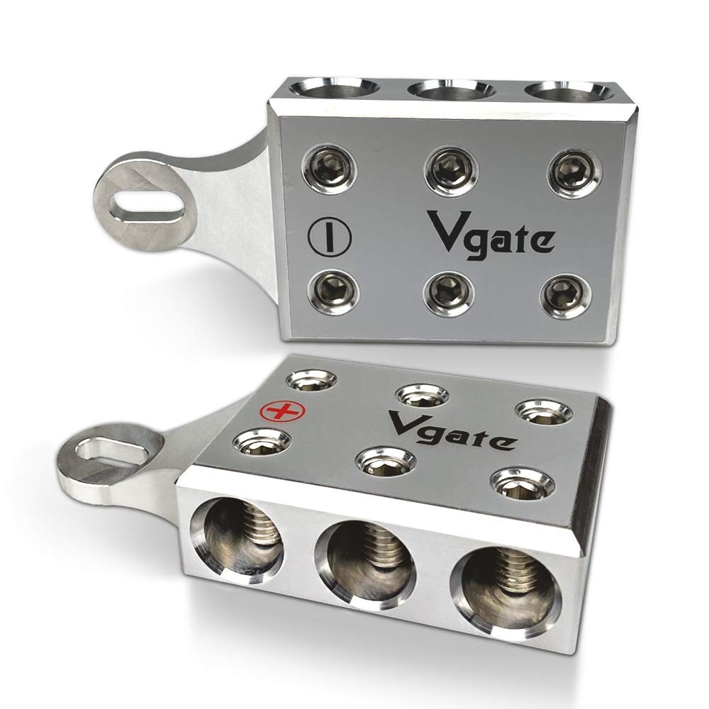 6×1/0 AWG Gauge Post Battery Terminals, for Lithium or AGM Lead Acid Battery …