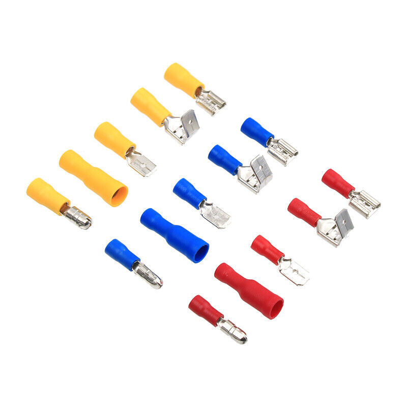 300/222PCS Insulated Assorted Electrical Wire Connectors Crimp Terminals Set Kit
