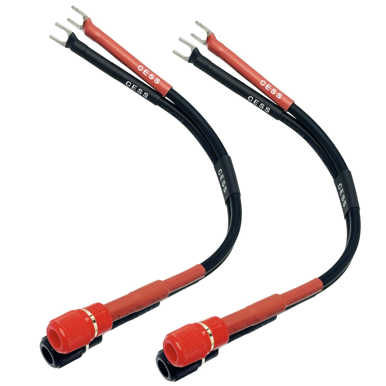 Speaker Adapter Fork Spade to Banana Female 2 Pack