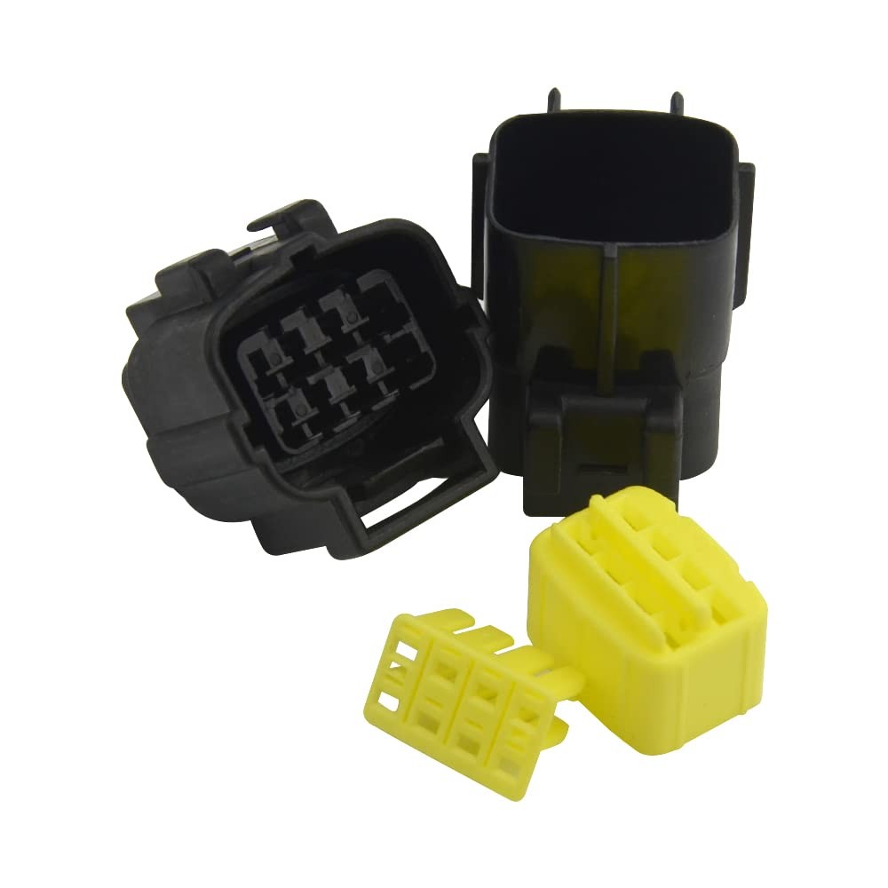 WMYCONGCONG 3 Kits 8 Pin Way Waterproof Electrical Connector Plug for Car Aut…