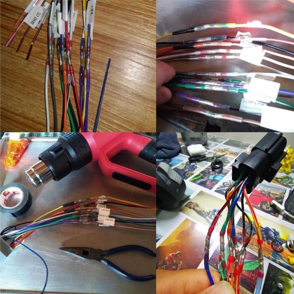 400PCS Waterproof Solder Seal Sleeve Heat Shrink Wire Connectors Terminal Kits