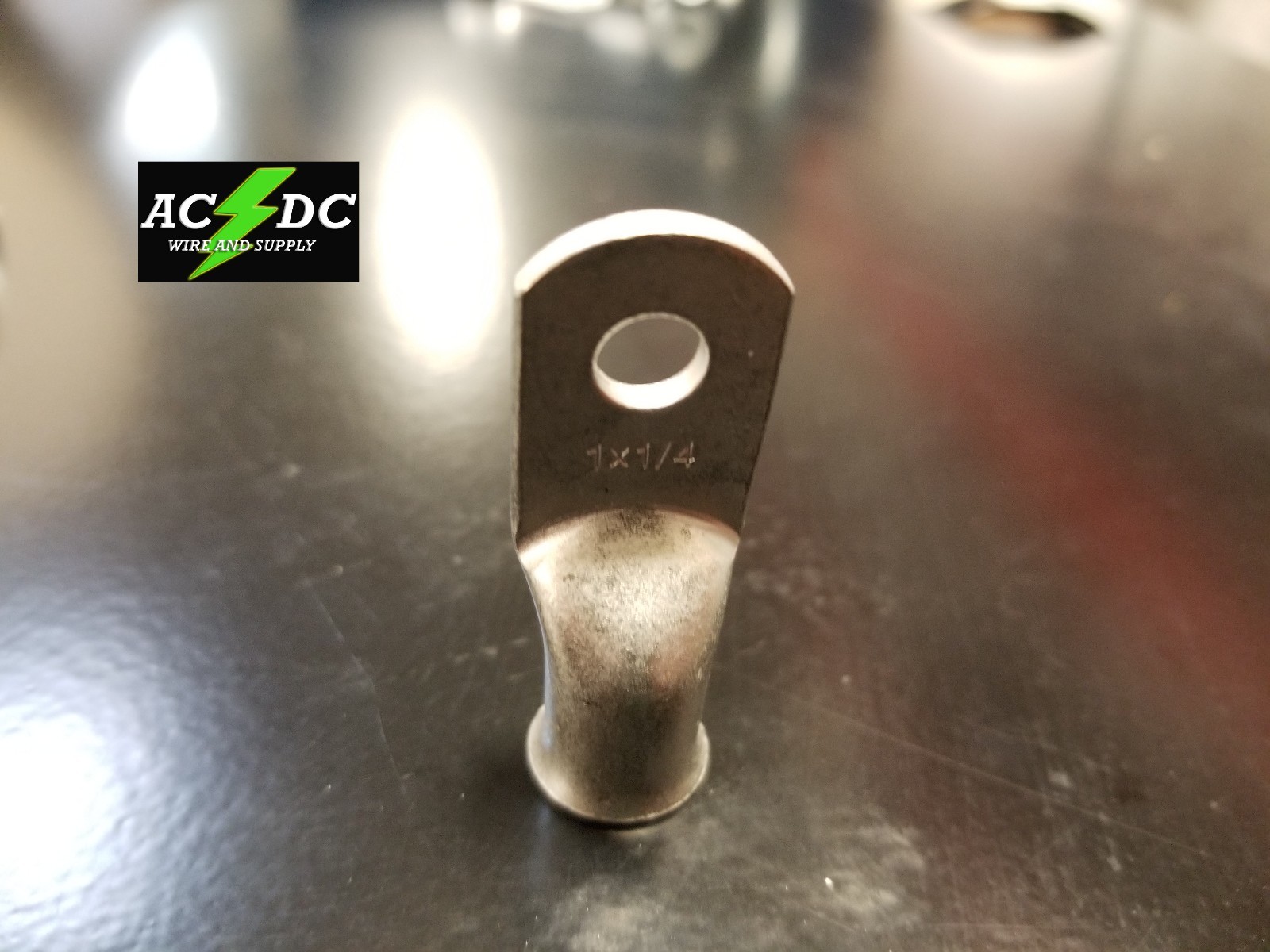 (5) 1 AWG Ring 1/4″ Hole Terminal Lug Tin Plated Copper Cable lug Gauge