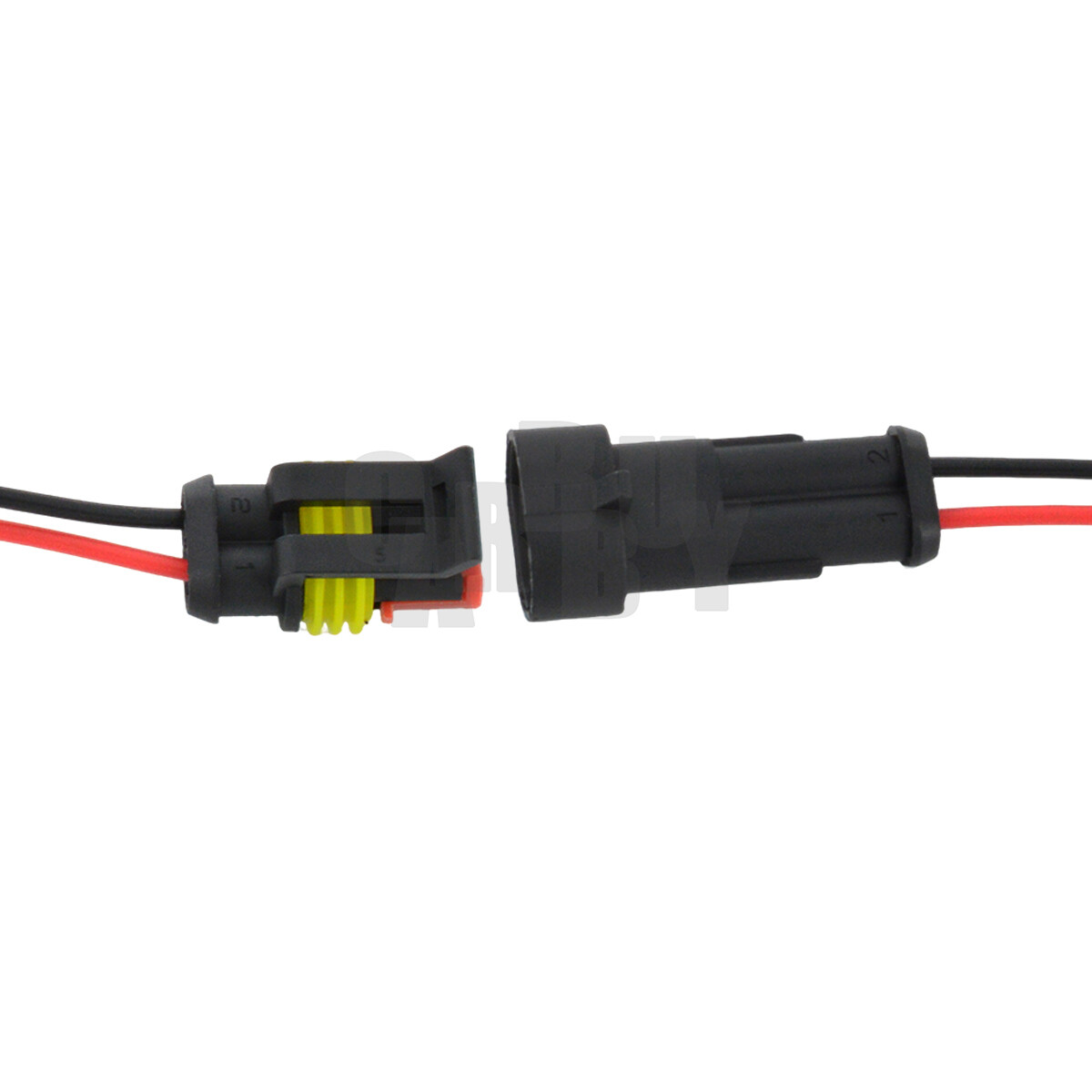 10 Sets 2-Pin Way Car Waterproof Male Female Electrical Wire Connector Plug Kit