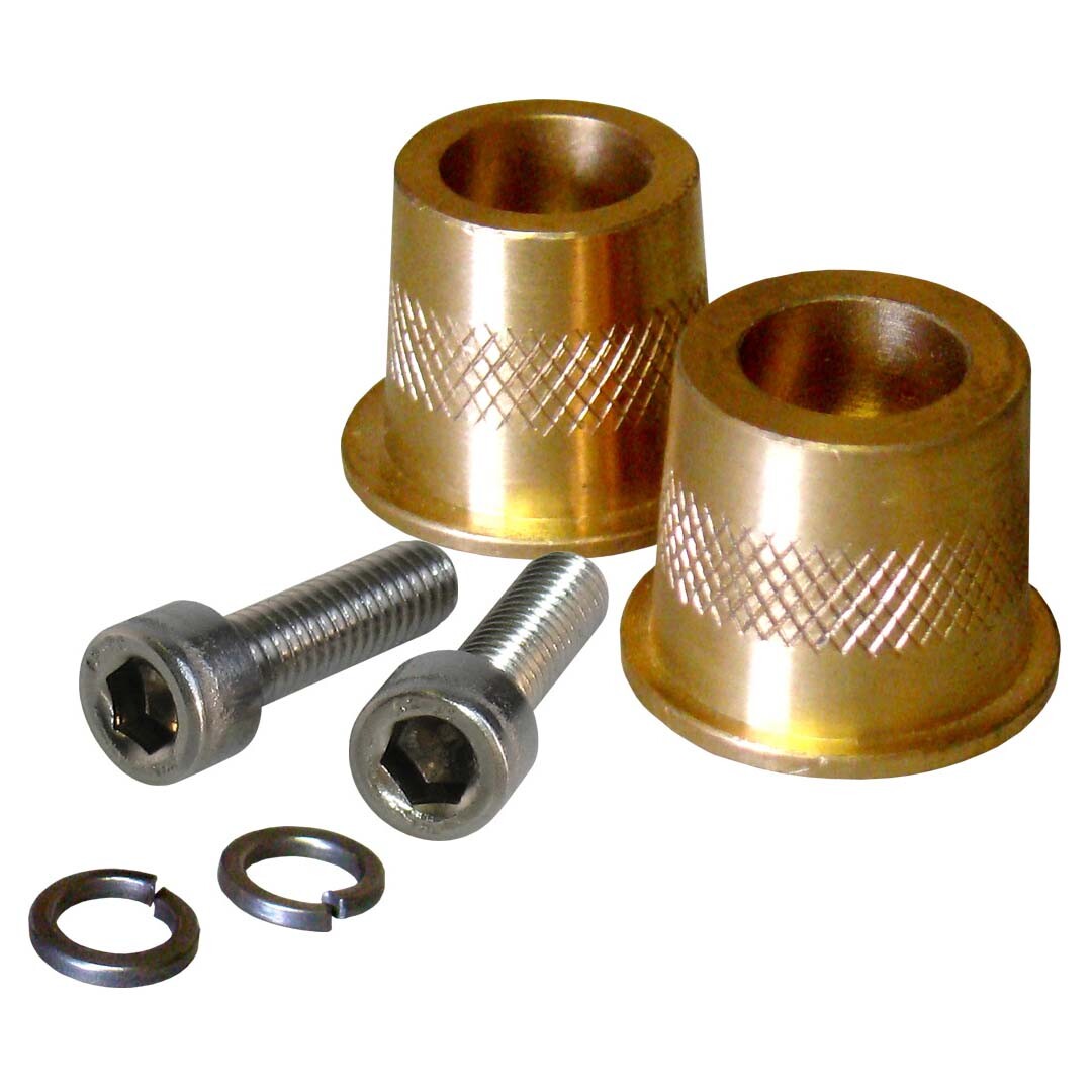 XS Power 580 12 Volt Battery Short Post Brass Terminal Adapters Pair M6 Threads