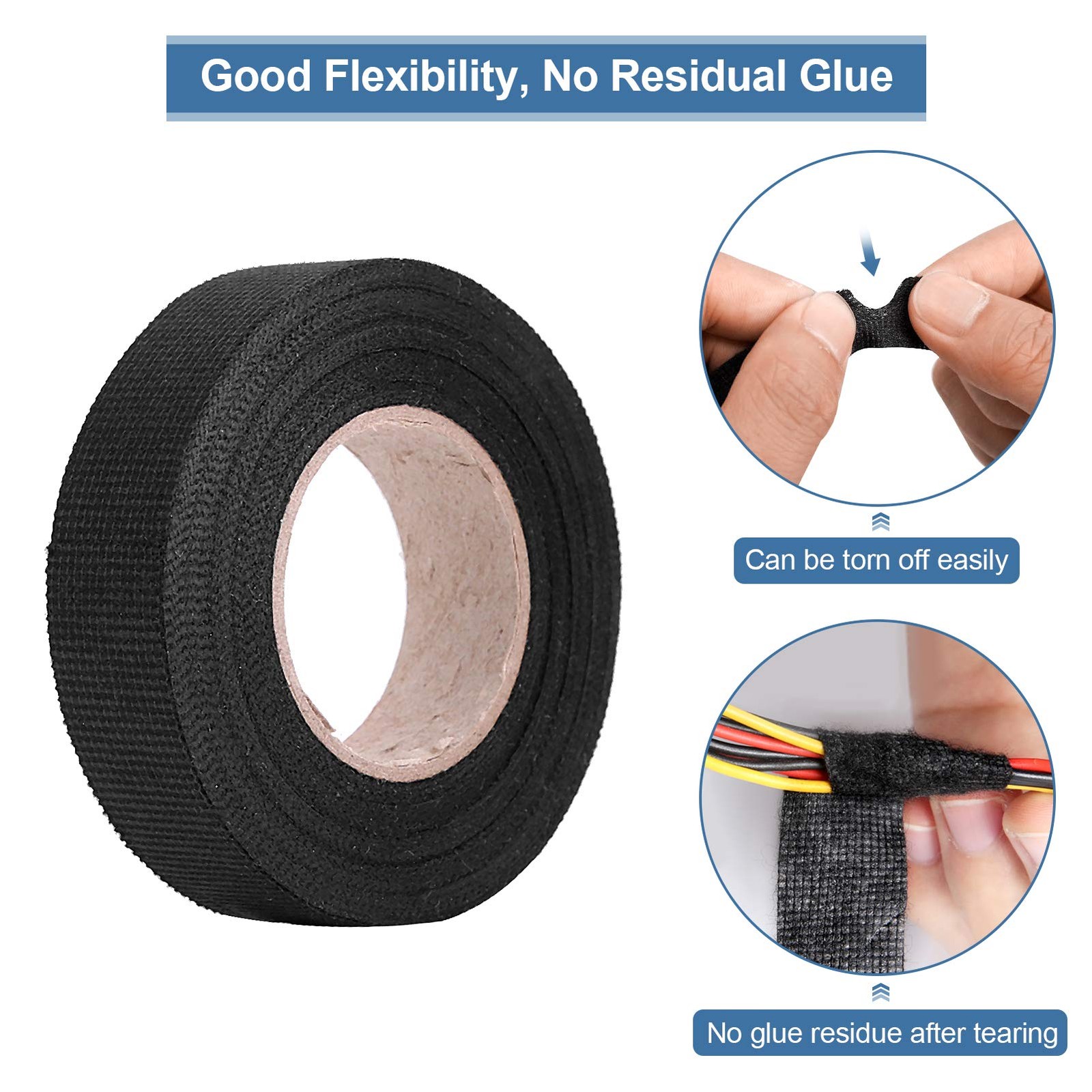 Keenso Multipurpose Car Wiring Harness Tape, Self Adhesive Anti Squeak Rattle…