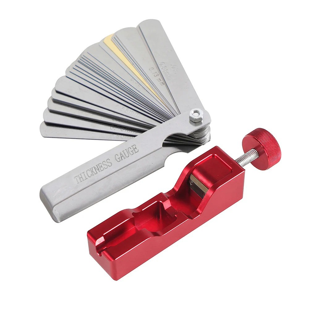 Durable Spark Plug Gap Adjustment Tool Kit with Feeler Gauge for 10mm-16mm Plugs