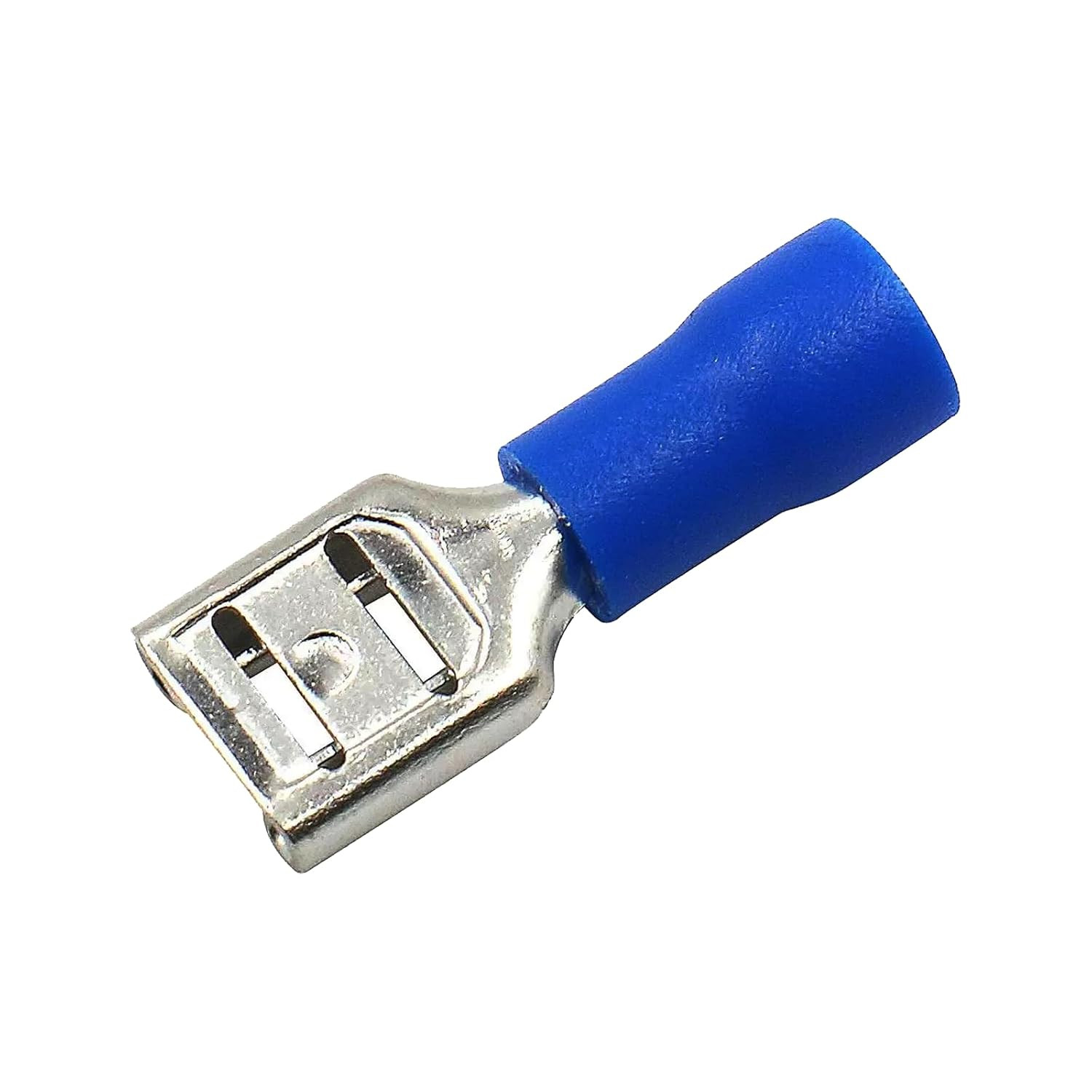 4.8Mm Female Spade Connector Vinyl Quick Disconnect Terminal Blue 0.128” 16-14