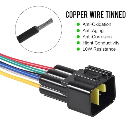 6 Pin Connector Kit 6 Way Waterproof Electrical Connector 4Pair 6Pin Connectors