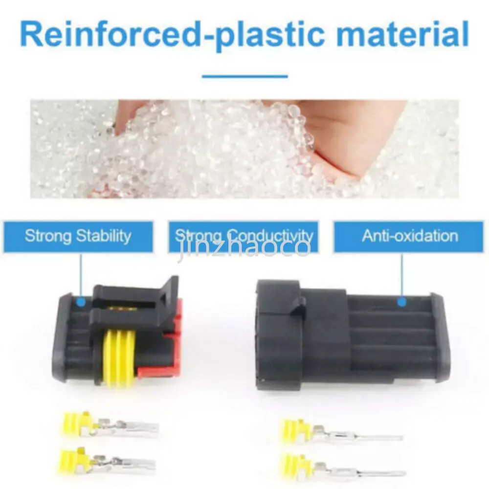 352Pcs 1/2/3/4Pin Way Waterproof Car Auto Electrical Wire Connector Plug Set Kit