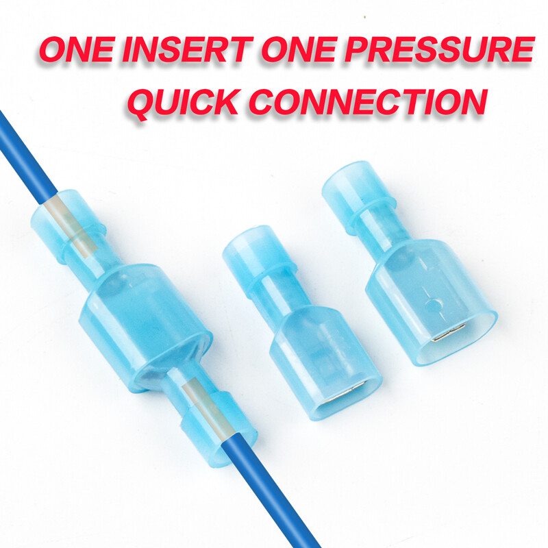 200/100Pcs Insulated Female Spade Connectors 16-14AWG Heat Shrink Wire Terminals