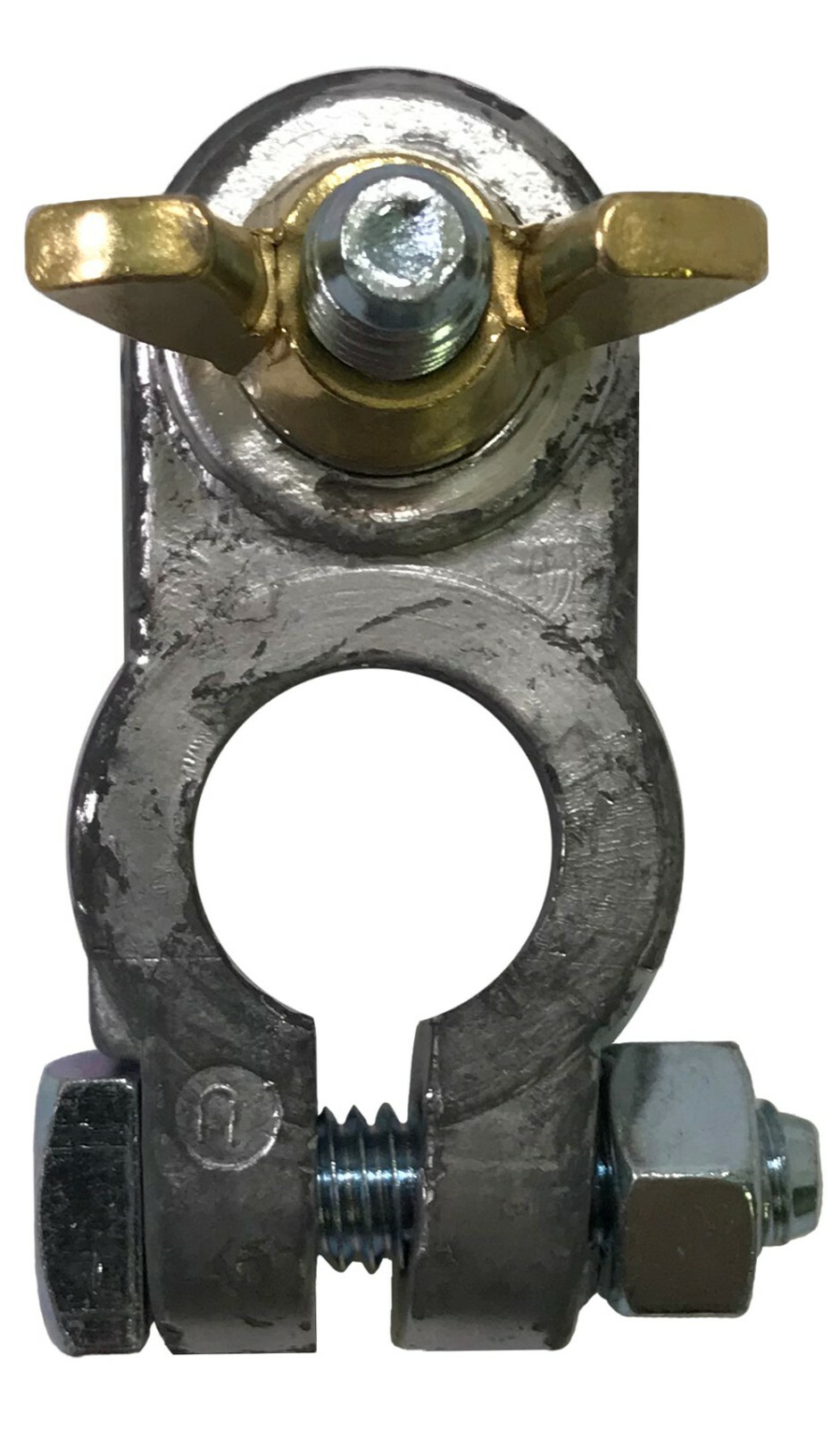 (10) Marine Top Post Battery Terminal Cable End 5/16 Zinc Wire Clamp W/ Wing Nut