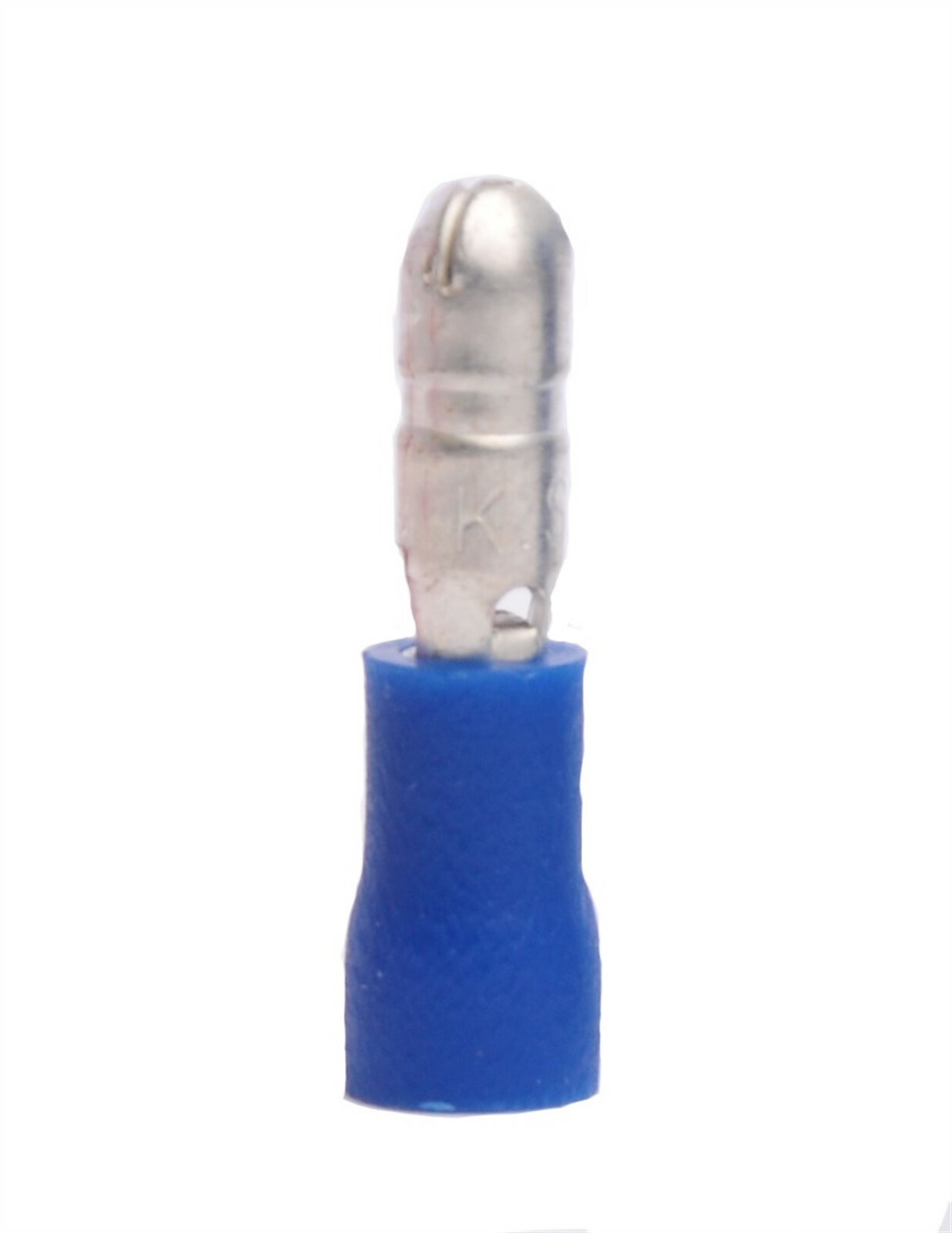 MVP 100 Pack Blue 14-16 AWG Vinyl Insulated Male Bullet Terminal .180″