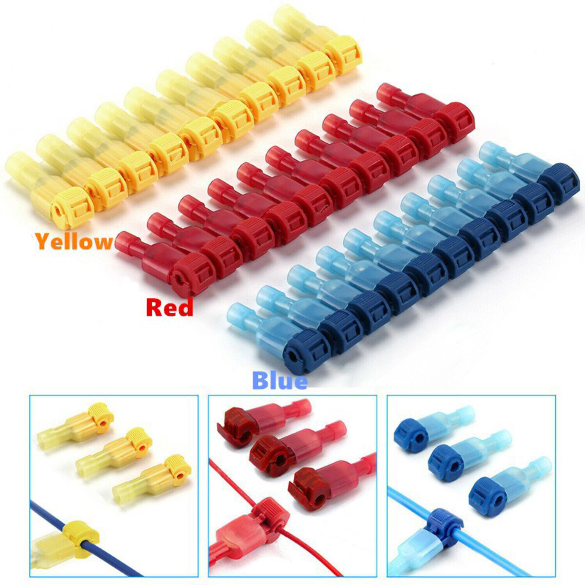 240/60 T-Tap Quick Splice Scotch Lock Spade Wire Terminal Connectors Crimp Cable