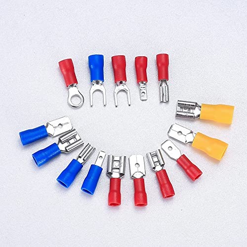 280 Pcs Electrical Cable Connectors Assorted, Insulated Wire Cable Crimp U