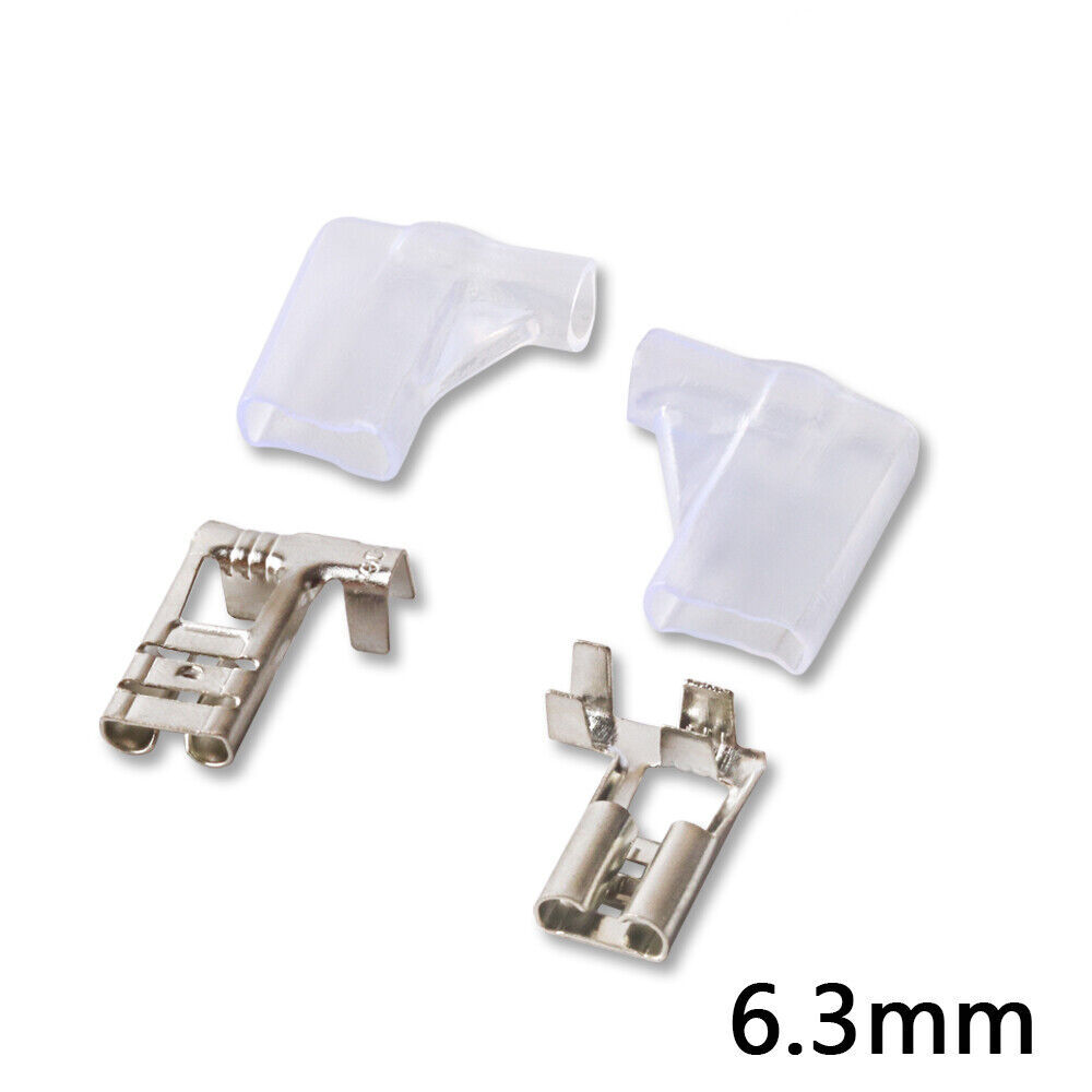 50-200pcs Brass 6.3mm sheath Flag Spade Terminal Crimp Connector w/ insulating