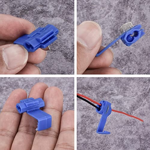 AccEncyc 60Pcs Solderless Quick Splice Wire Connectors 18-14 AWG Splice