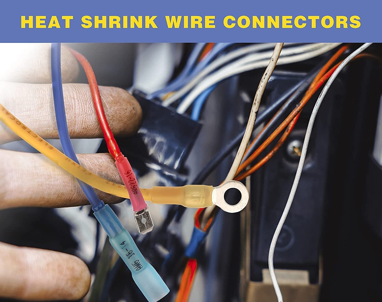 3:1 Heat Shrink Wire Connectors -60°F-260°F Temp Range 500PCS Tin-Plated Copper