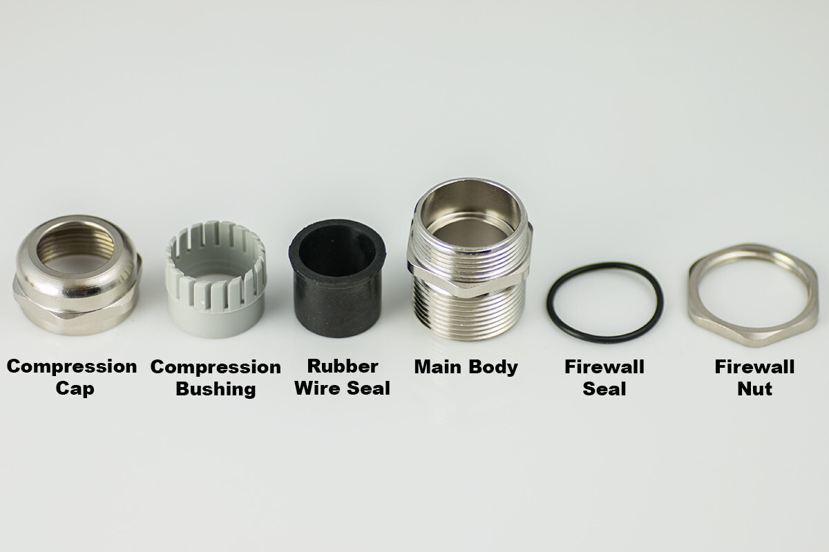 0 Gauge 1/0 AWG Metal Firewall Grommet Bushing Amplifier Power Wire Install Auto