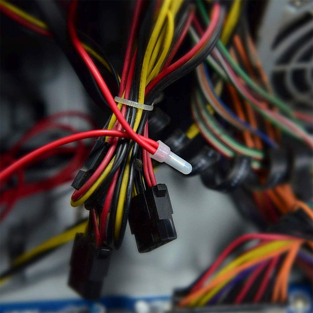 16-14 AWG Closed End Crimp Connectors 100 Pcs Splice Caps