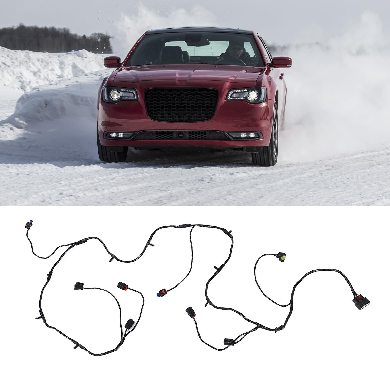 Front Bumper Parking Wiring Harness, 68216116AB Heat Parking Sensor Assist Wi…