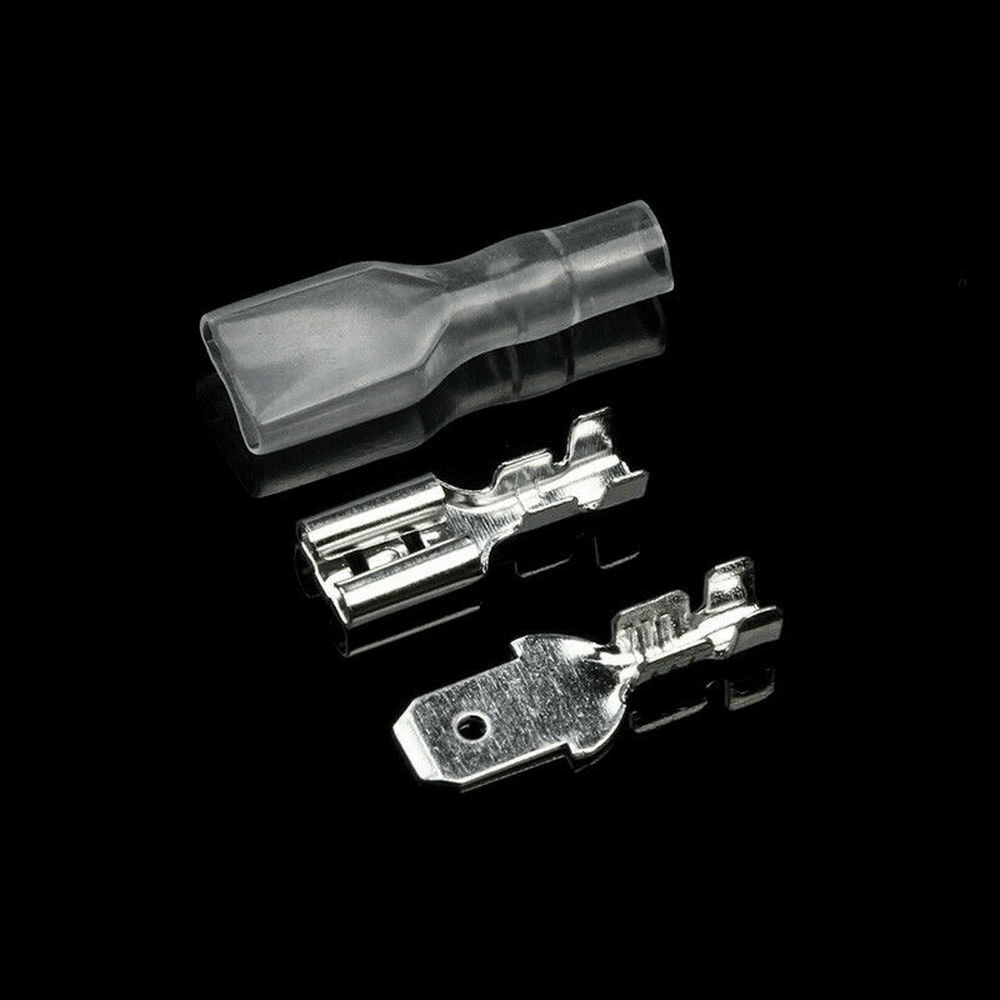 US Stock 4.8mm Female / Male Spade Quick Splice Crimp Terminals Connector Kit