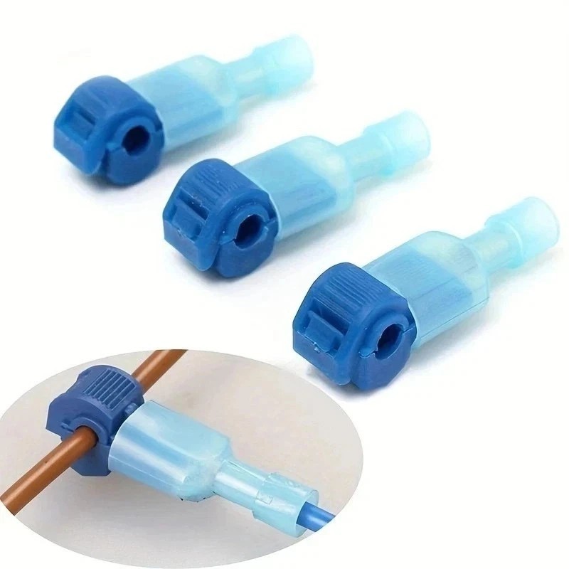 20PCS Insulated 22-10 AWG T-Taps Quick Splice Wire Terminal Connectors Combo Kit