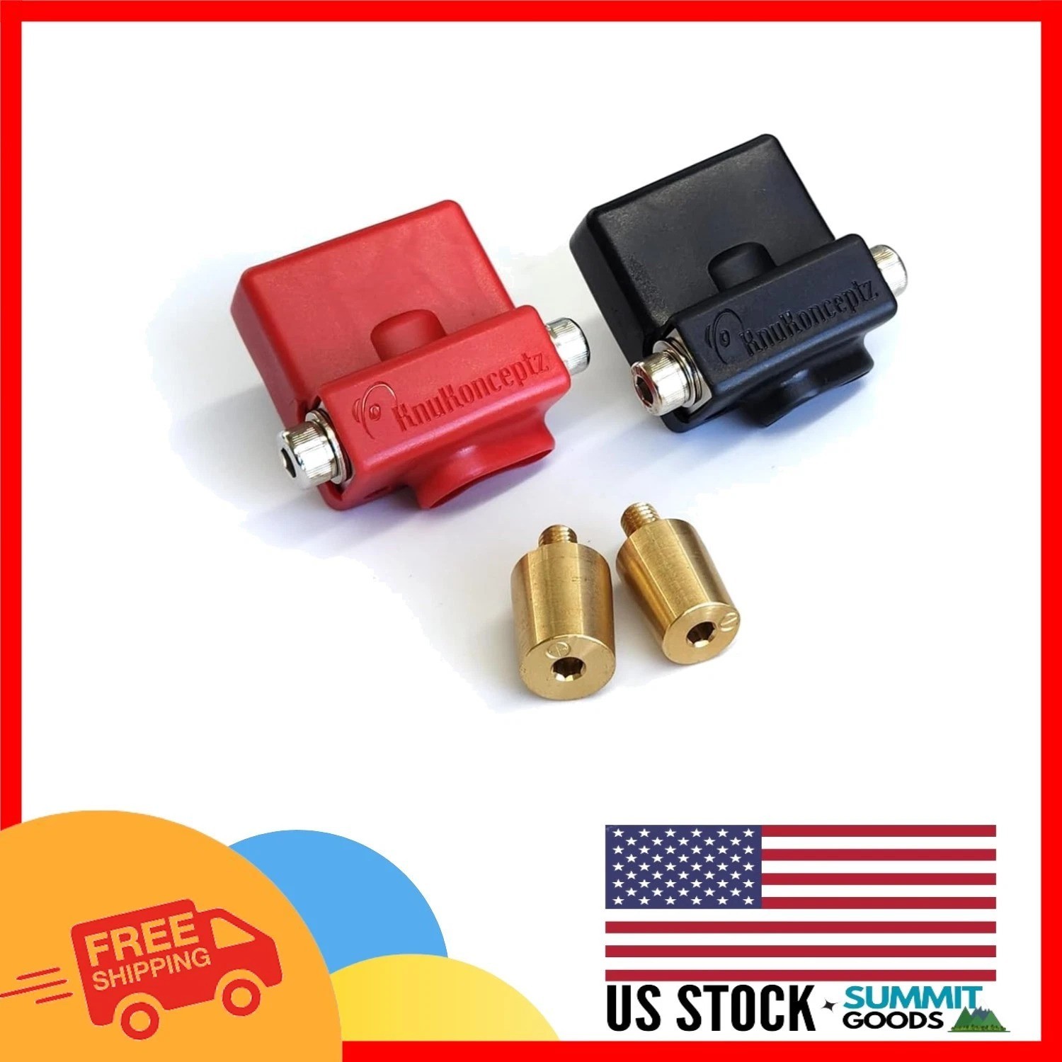 Ultimate Battery Terminal v2 Set – Positive & Negative with Top Post Adapters