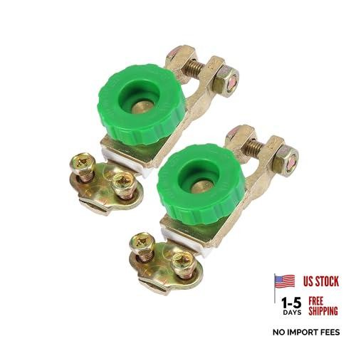 2pcs Top Post Battery Power Disconnect Cut Off Shut Off Isolator Quick Master