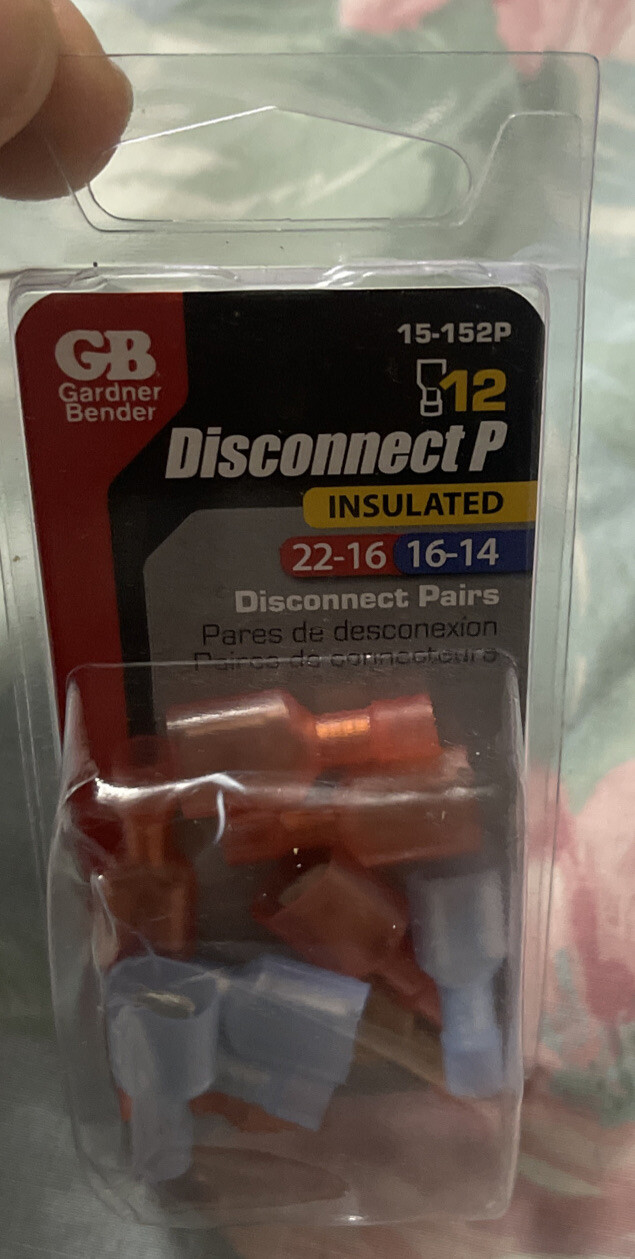 Gardner Bender 15-152P Electrical Disconnect Terminal,22-10 AWG, Fully-Insulated