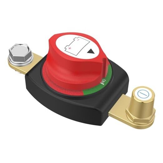 Side Post Battery Disconnect Switch, Battery Cut Off Side Post Adapter 275A