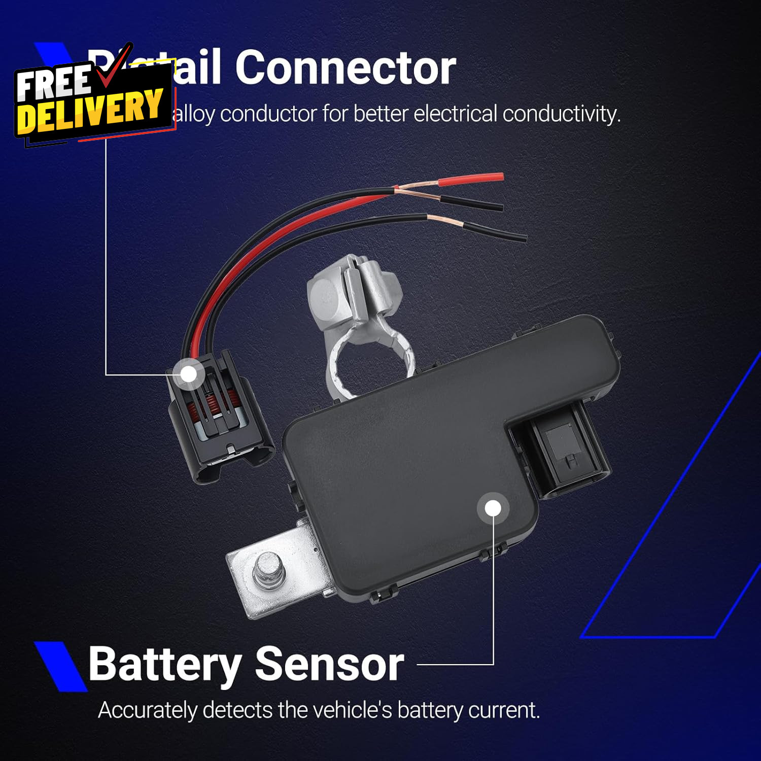 38920-T2A-A04 Car Battery Sensor Battery Terminal with Pigtail Connector for 2..