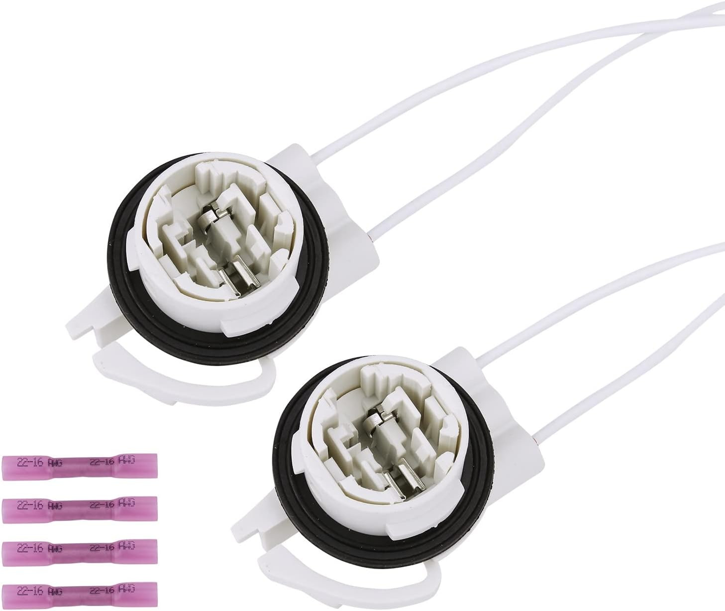 Light Socket Wire Harness Pigtail Repair Kit (2Pcs) Led/Standard, Bulbs# 4114,41