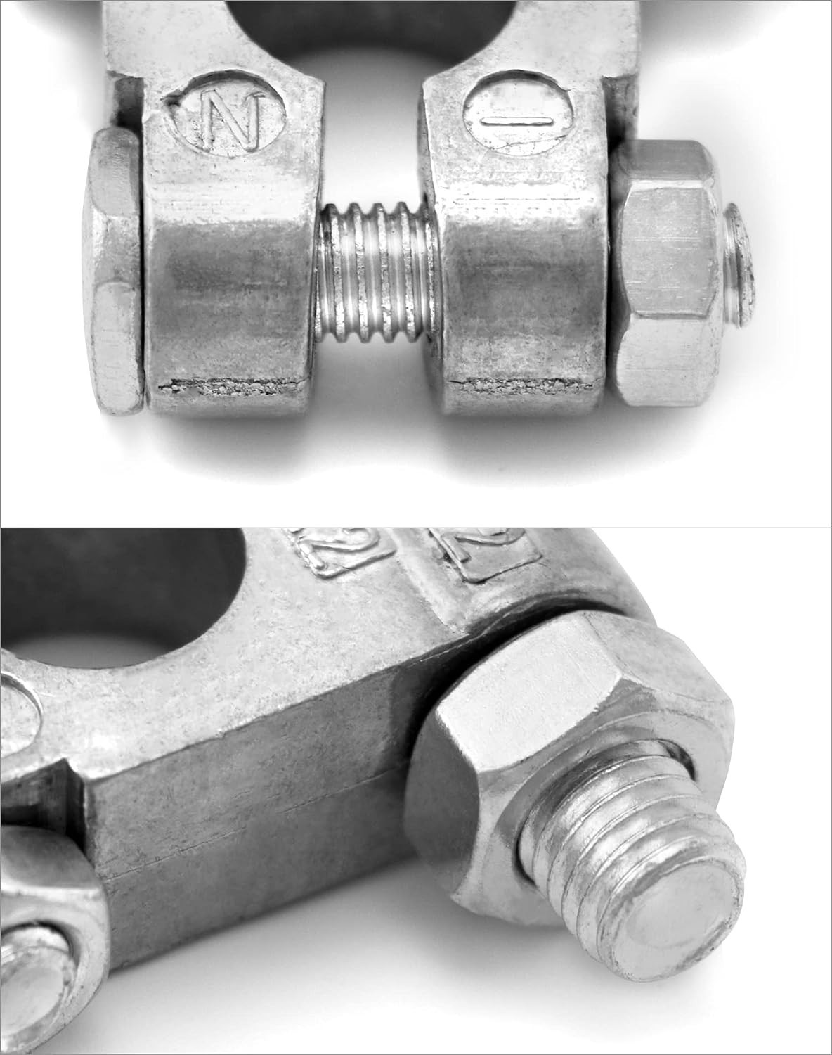 4 Pairs Battery Terminals – Positive/Negative Connectors for RVs & Boats