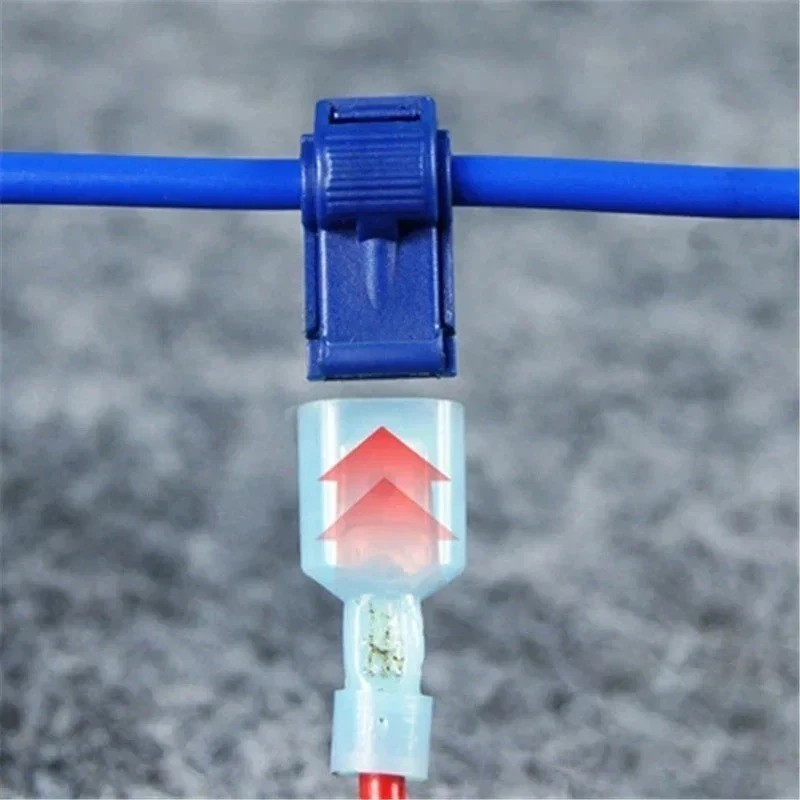 20Pcs Insulated T-Tap Wire Connectors 22-10 AWG Quick Splice Terminals