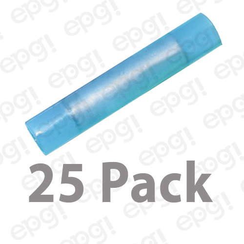 3M BUTT CONNECTOR TERMINAL NYLON BLUE 16-14 GAUGE #3M204-25PK