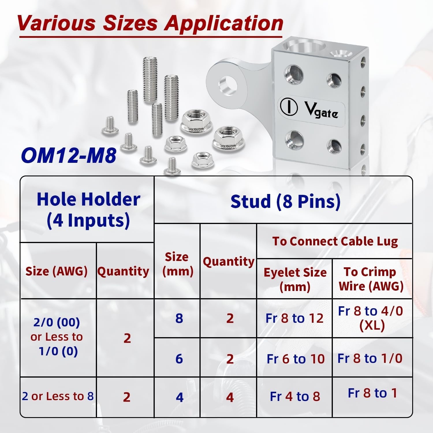 12-Way Battery Terminal Connectors for Car, RV, Truck & More