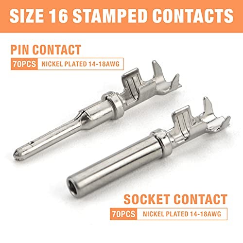 Deutsch DT Series Connector Assortment, Size 16 2,3,4,6,8,12 PIN(2 Pairs)