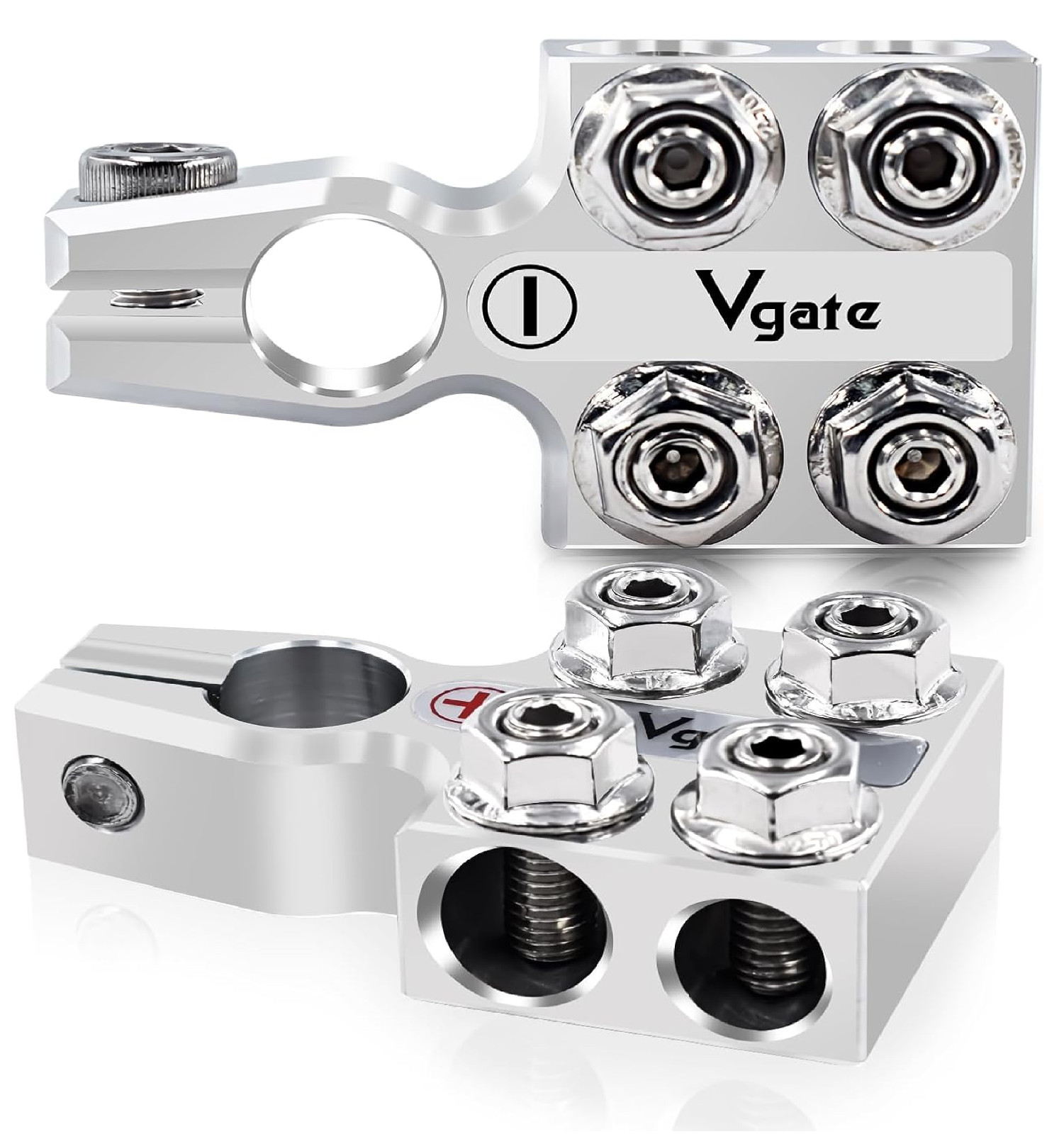 Vgate 8-Way Lead Acid Battery Terminal Connector, AGM Post Terminal Ends, 8AWG u