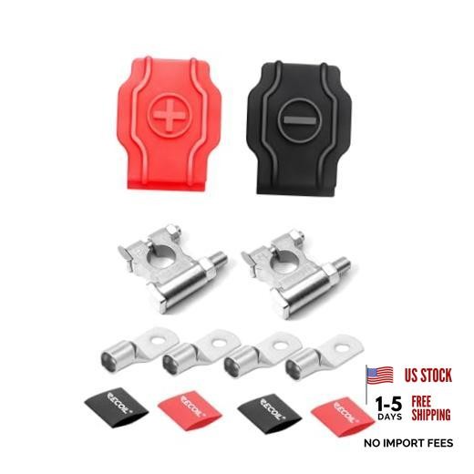 ZBT Military Spec Battery Terminal Top Post Set, for Car, Truck, Boats, RV,