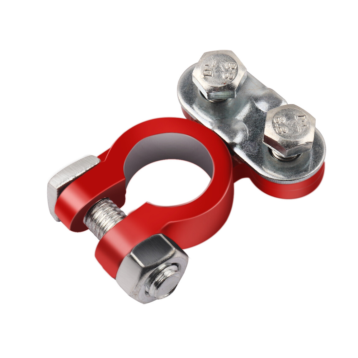 2Pcs Car Battery Terminals, Top Post Connectors with Protector, Universal Fit