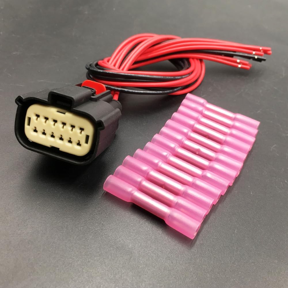 12 Pin Headlights Connector Harness Pigtail Plug Compatible with Chevrolet Eq…