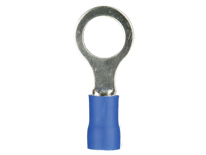 INSTALLBAY BVRT14 Blue Vinyl Ring Terminal 16-14 Gauge 1/4 inch – 100 Pack