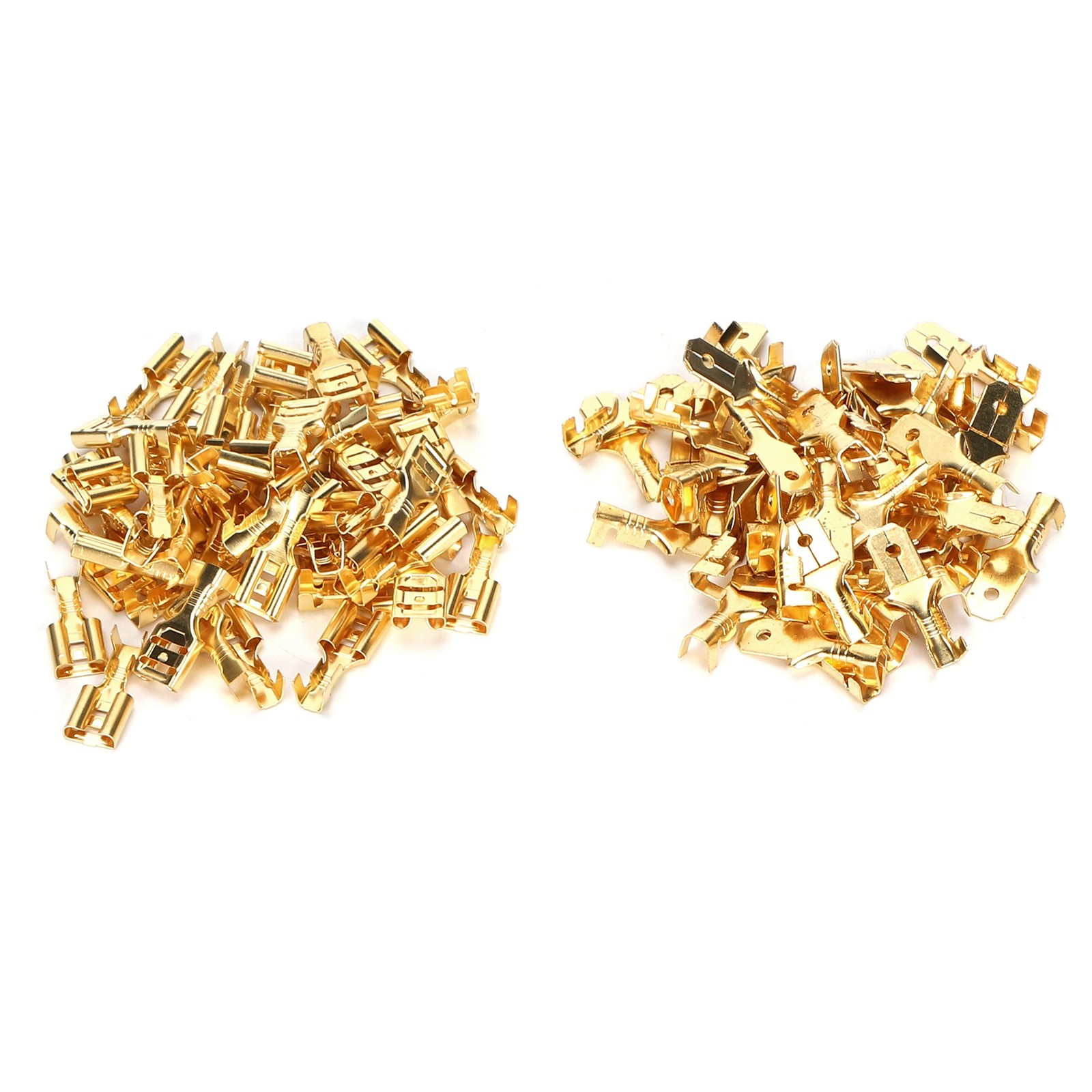 50 Pairs Crimp Terminal Electric Brass Insulating Wire Cable Connector New