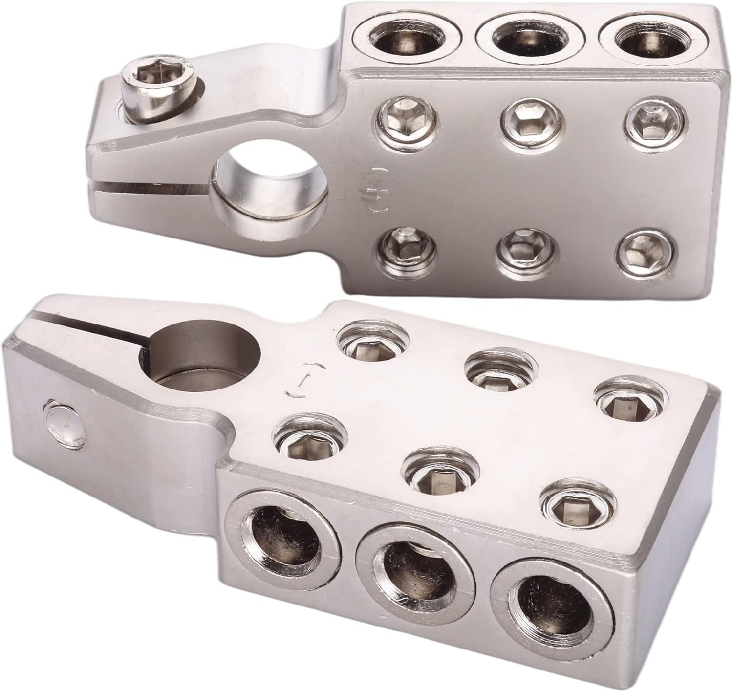 Vgate 6×1/0 Gauge AWG Lead-Acid Battery Terminals Clamp-Positive and Negative