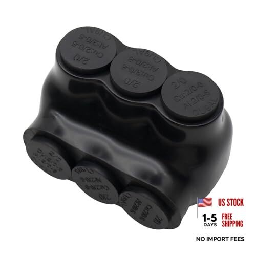 3-Port 2/0 Insulated Multi Tap Connector Single-Sided 2/0-6AWG 3PORT-1PC