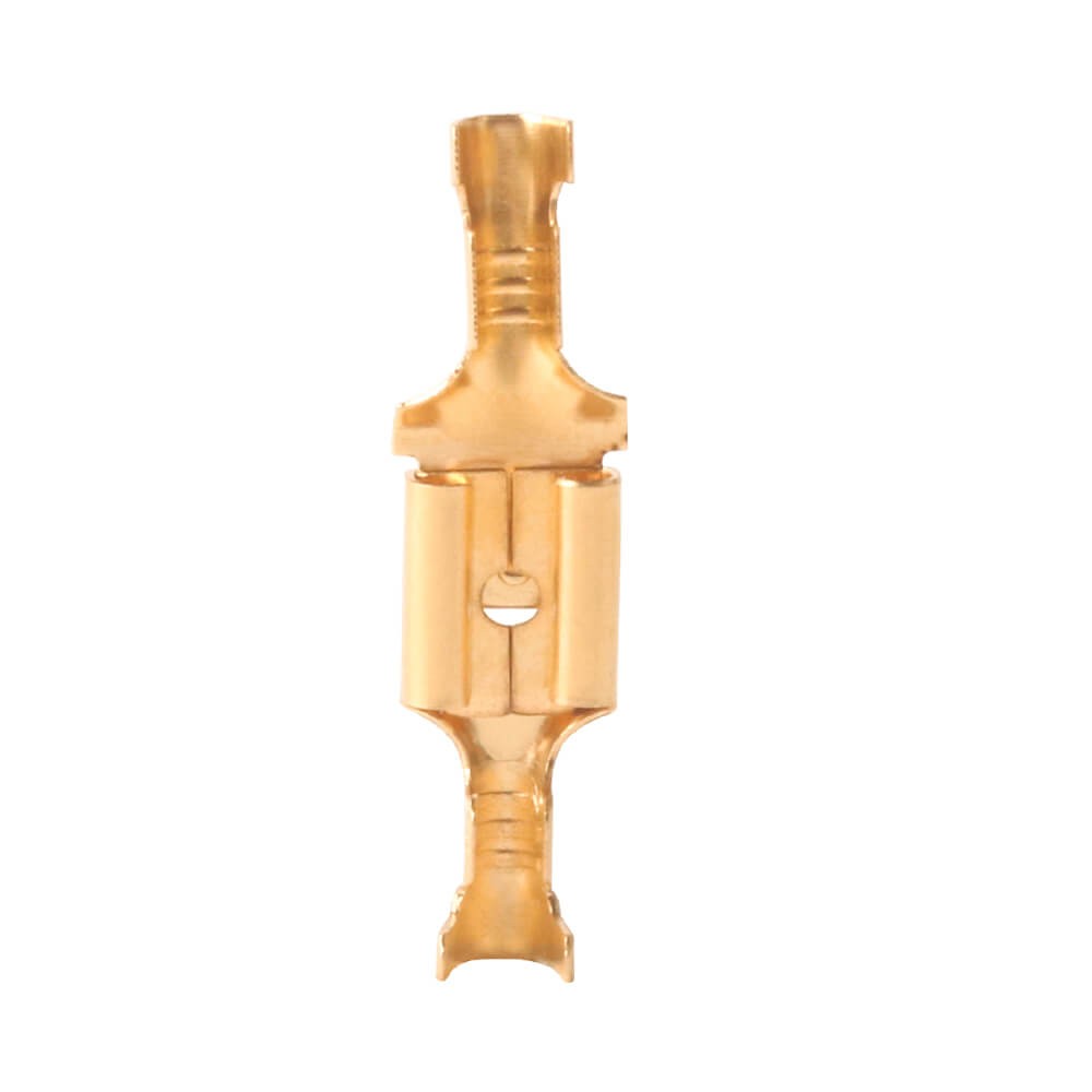 100PCS Female Male Brass Quick Splice Wire Connectors 6.3mm Spade Terminals US