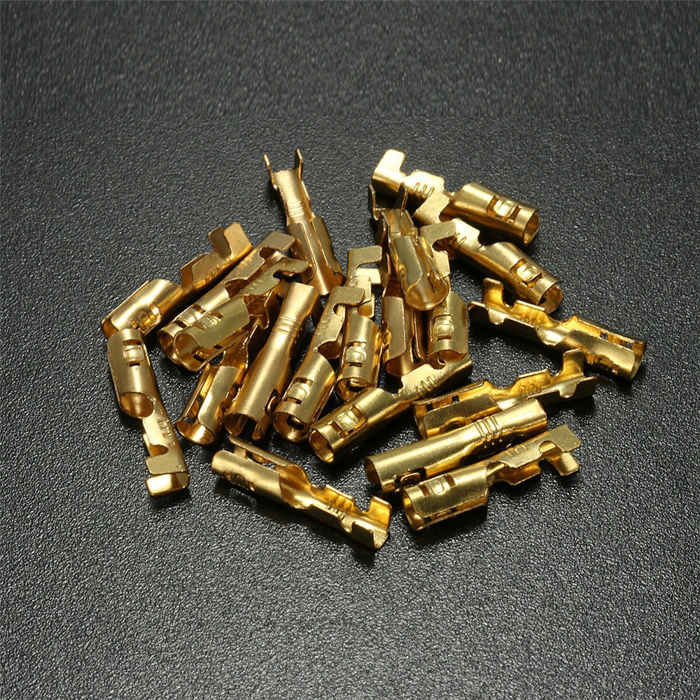 140pcs Female Male Double Bullet Connectors 4.0mm Butt Splice Terminals Sleeve
