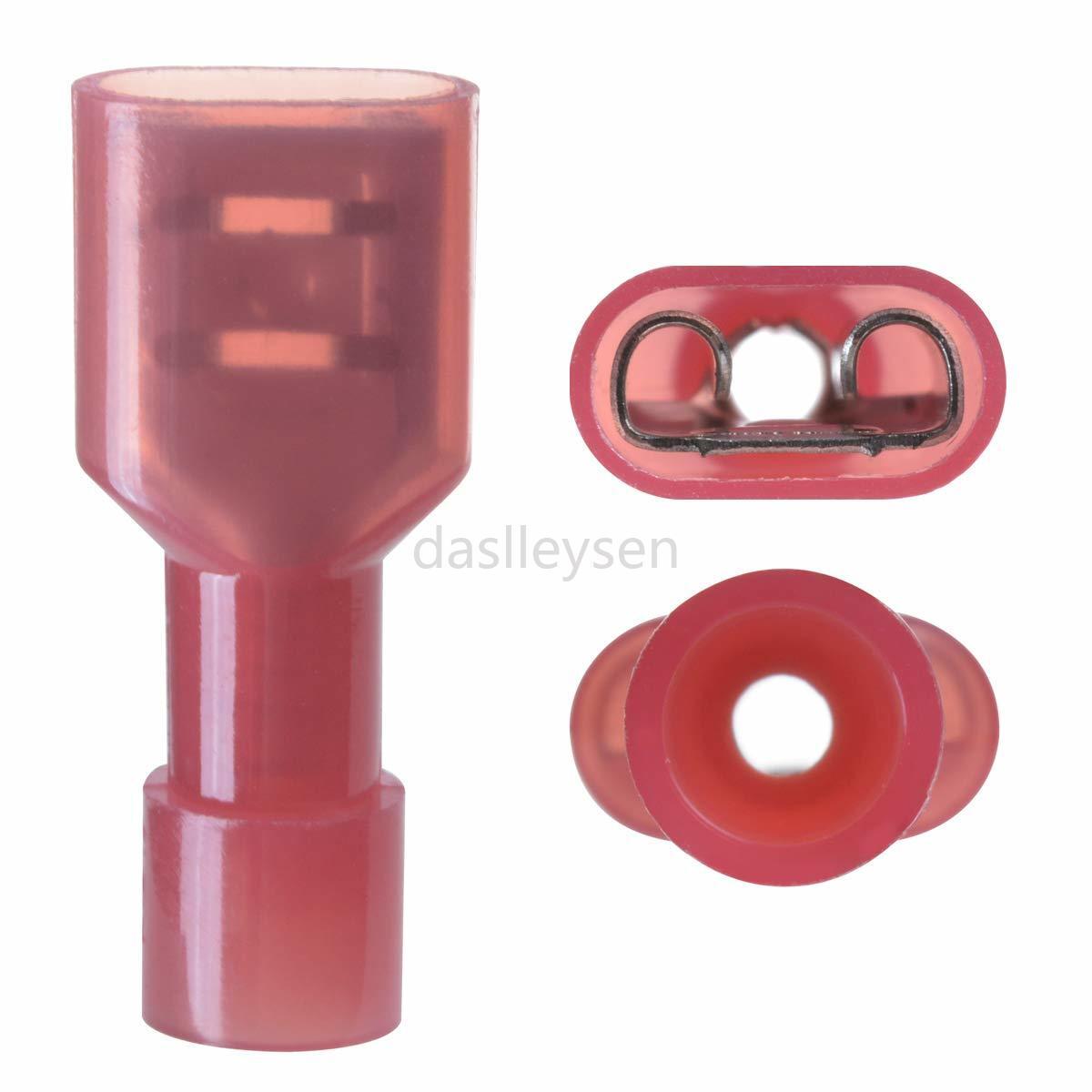 500/200PCS Female Insulated Wire Spade Terminals Crimp Connectors AWG 22-10 Set