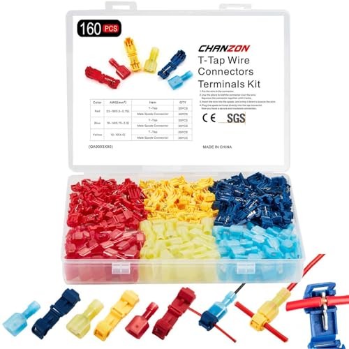 T-Tap Wire Connector Quick Splice Kit 22-18,16-14,12 4. 22-18, 16-14, 12-10AWG