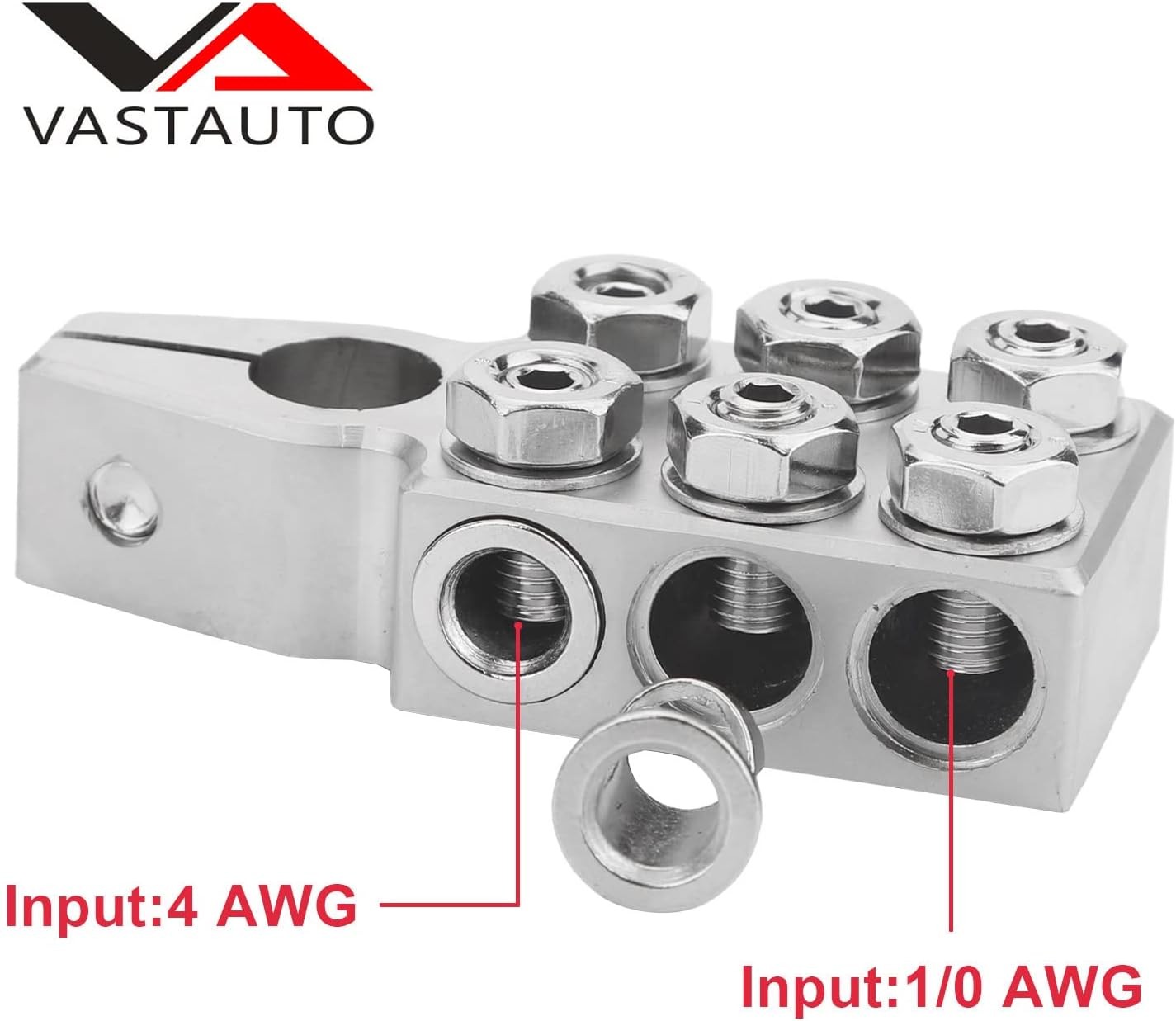 Battery Terminal Connector 12 Way Connectors 8awg Up To 4/0xl Awg Gauge Positive